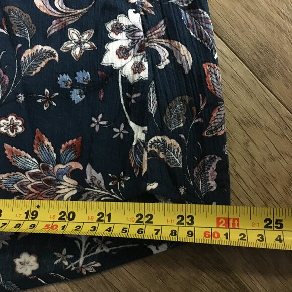 Hilary Radley Long Dark Floral Paradisaical Tunic Blouse - Picture 14 of 16